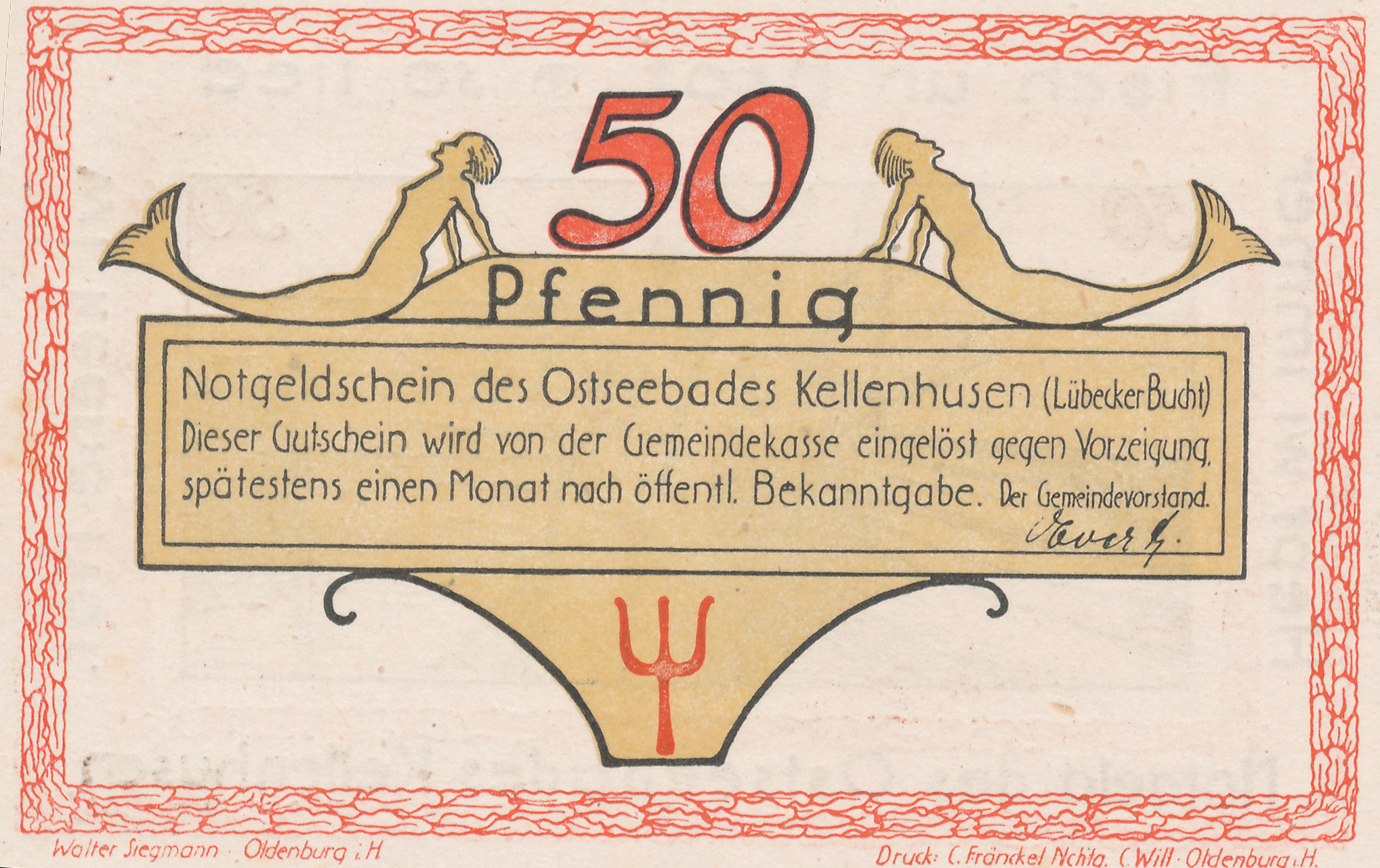 50 Pfennig Rückseite